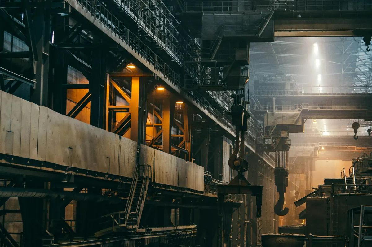 Industrial building materials representing construction supplier marketing